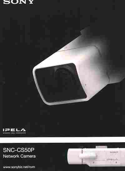 Буклет Sony SNC-CS50P Network Camera, 55-1487, Баград.рф